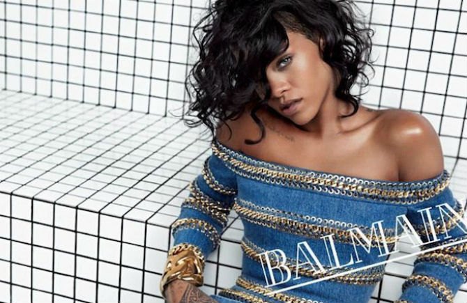 Rihanna for Balmain reklam kampanyası